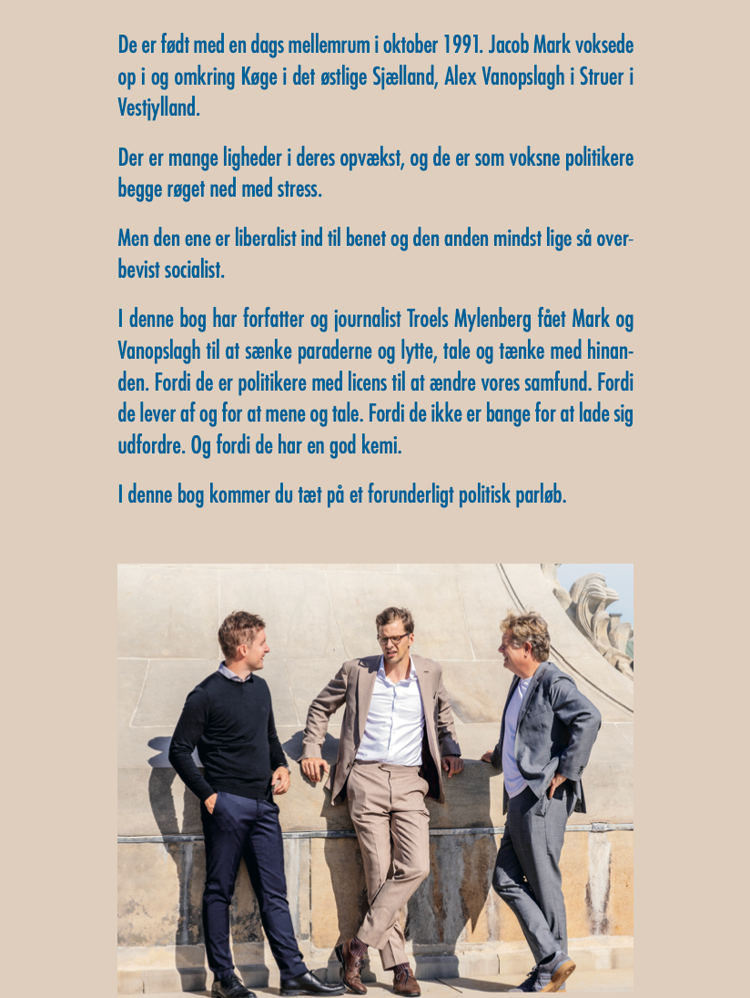 Mark & Vanopslagh - Politik og parløb (signeret af Alex)